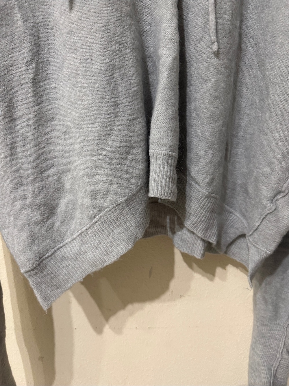 Free People Light Gray Hooded Quarter Button-Up Pullover - Picture 6 of 8